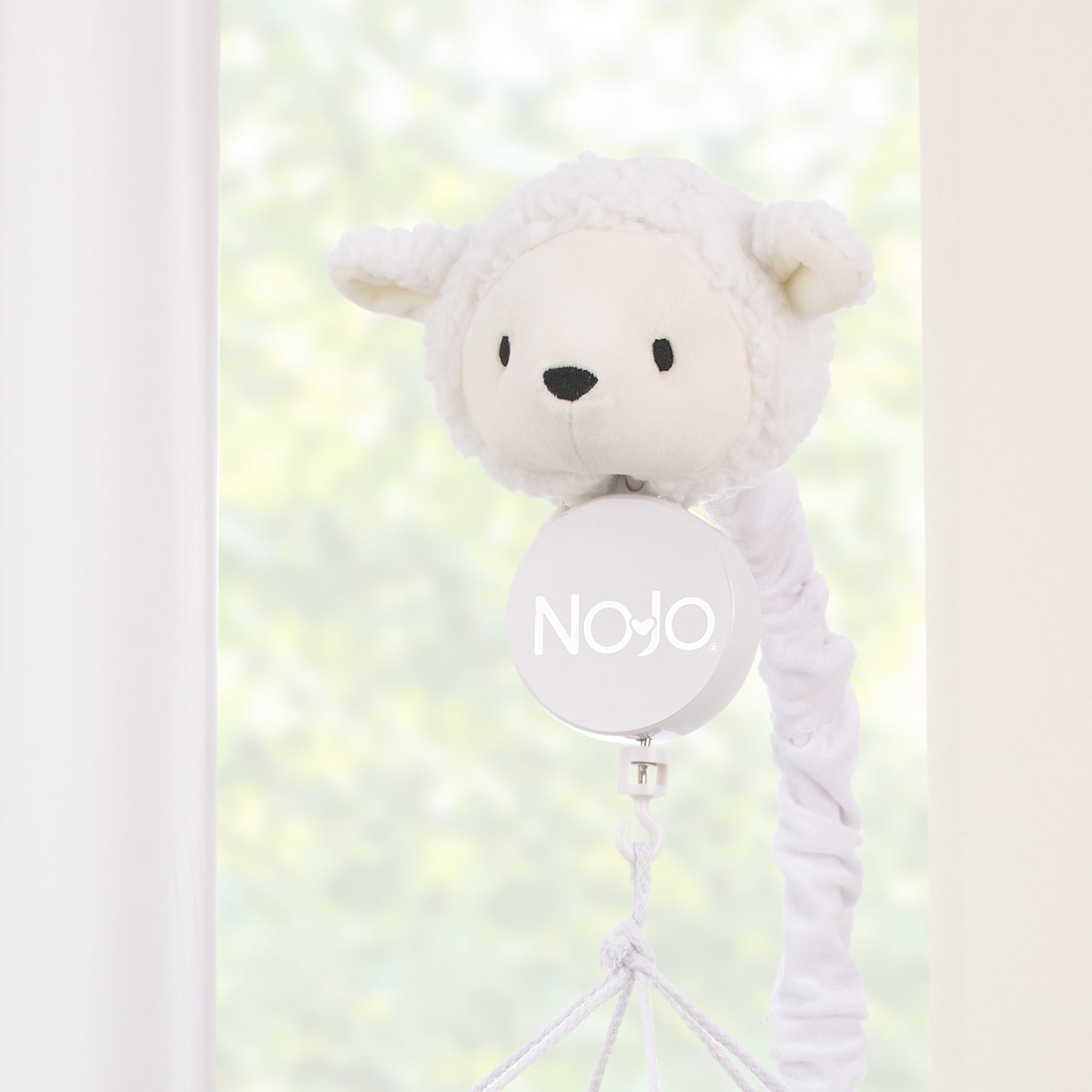 NoJo Plush Sheep Ivory and Gray Stars and Sheep Musical Mobile