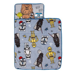 Star Wars Rule the Galaxy Blue, Grey, White Toddler Nap Mat