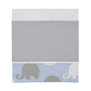 NoJo Dreamer Elephant Blue, Grey 8 Piece Nursery Crib Bedding Set
