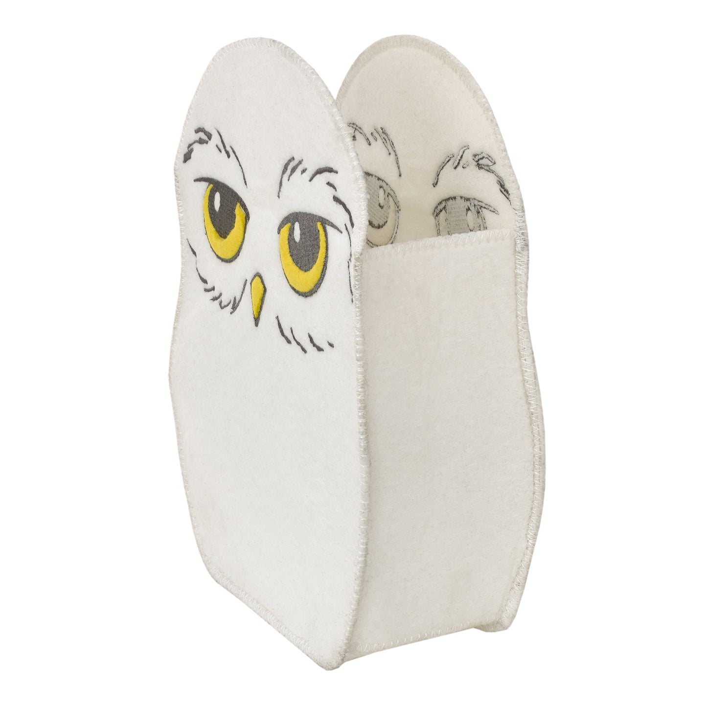 Warner Brothers Harry Potter Magical Moments White Hedwig Shaped Felt Storage