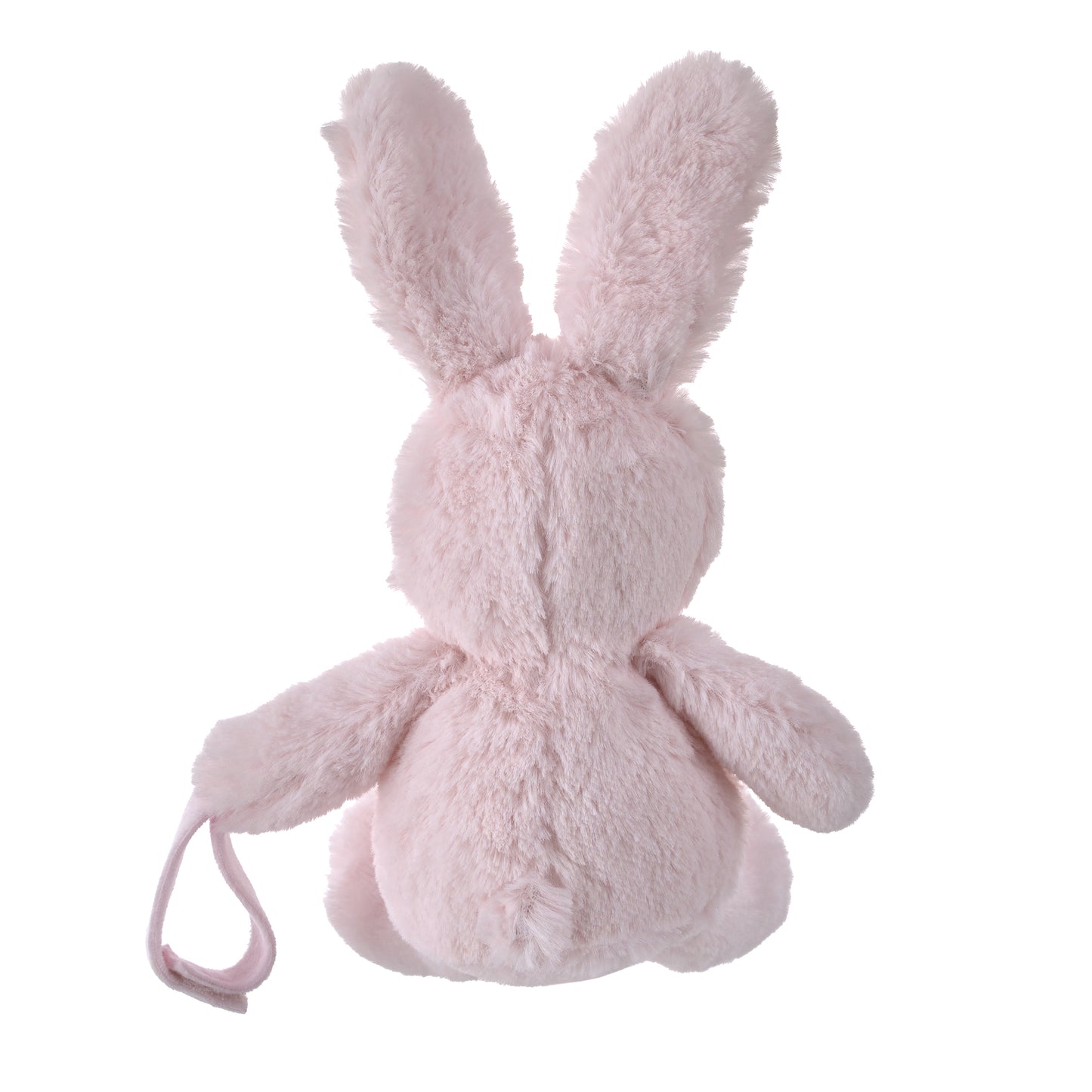 Little Love by NoJo Bunny Shaped Pink and White Plush Pacifier Buddy