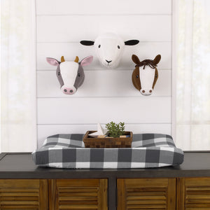 Little Love by NoJo Plush Fleece White Sheep Head Wall Decor