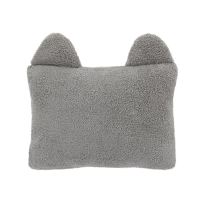 Little Love by NoJo Raccoon Shaped Gray, Black and White Plush Sherpa Decorative Pillow