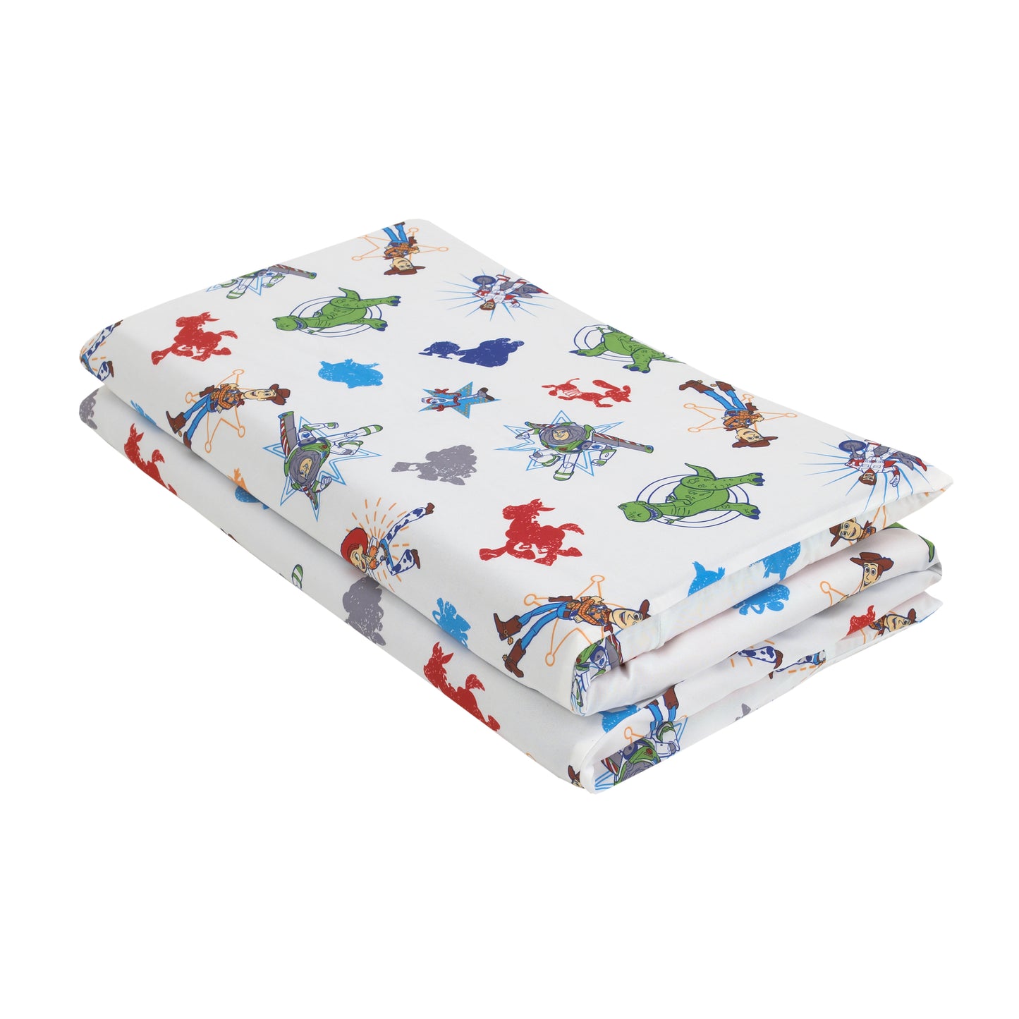 Disney Toy Story 4 - Blue, Green, Red and White Preschool Nap Pad Sheet