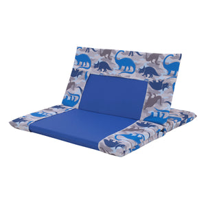 Dinosaur Blue and Grey Preschool Nap Pad Sheet