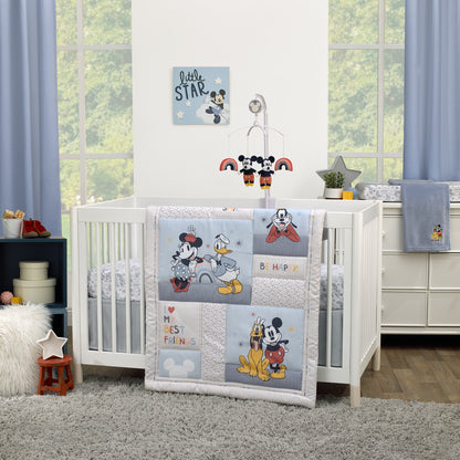 Disney Mickey Mouse Little Star Blue and White Clouds and Stars Wood Wall Décor