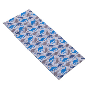 Dinosaur Blue and Grey Preschool Nap Pad Sheet