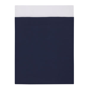National Park Navy Buffalo Check, Gray, Blue, and Brown Camping Bear, Deer, and Fox 3 Piece Nursery Crib Bedding Set - Comforter, Fitted Crib Sheet, and Crib Skirt