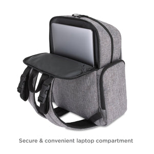 NoJo Baby Boom Gear Backpack Diaper Bag Gray