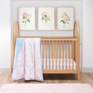 mini by Motherhood - Petal & Bloom 3 Piece Crib Bedding Set, Comforter and Two Fitted Crib Sheets