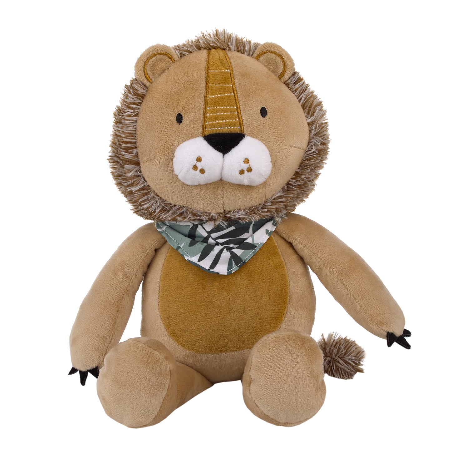 NoJo Jungle Paradise Tan, Brown, and Ivory, Lion Plush Stuffed Animal