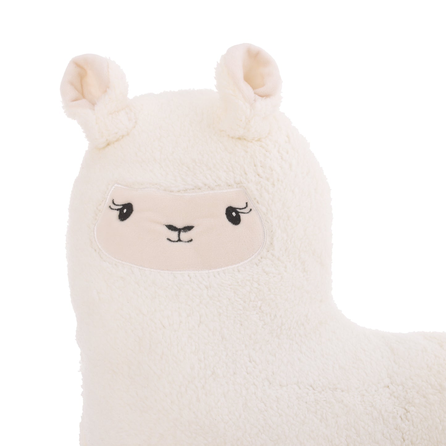 Little Love by NoJo Llama Shaped Plush Sherpa Decorative Pillow - Ivory