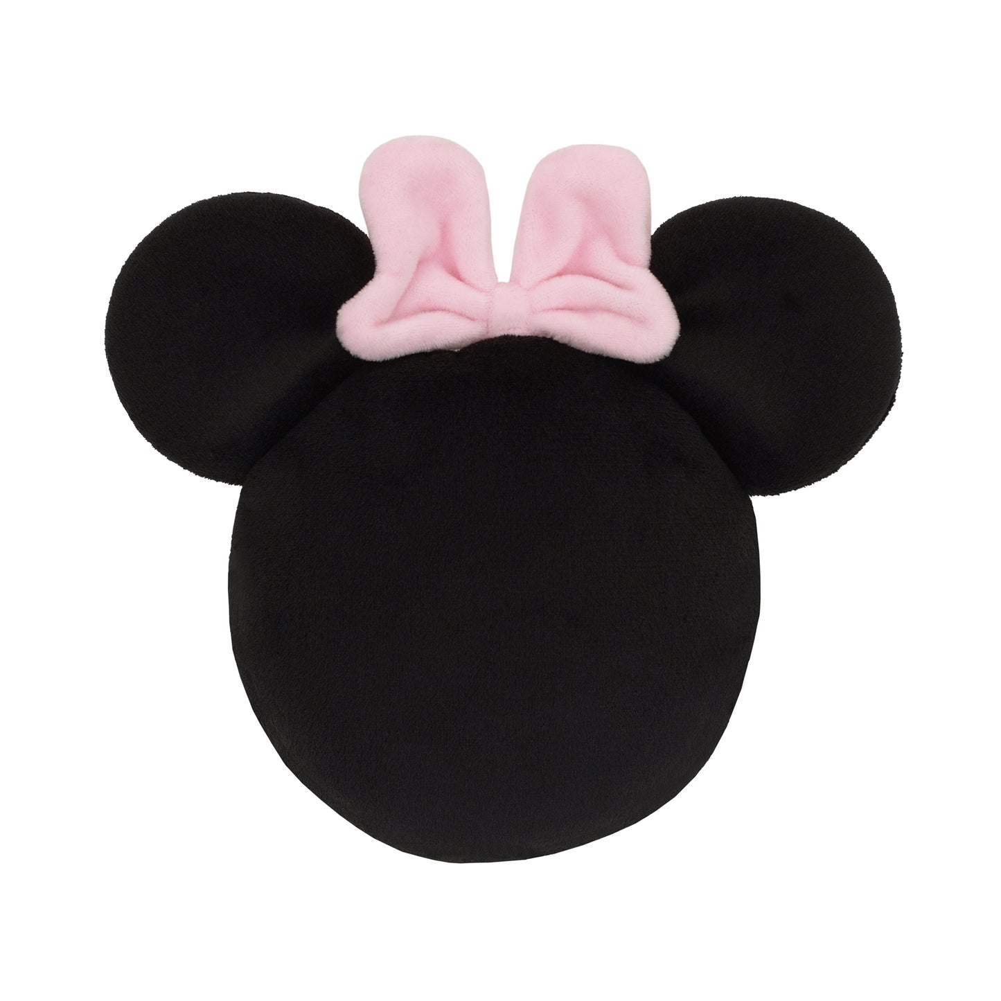 Disney Minnie Mouse Shaped Black Plush with Pink Bow 3 Piece Wall Décor