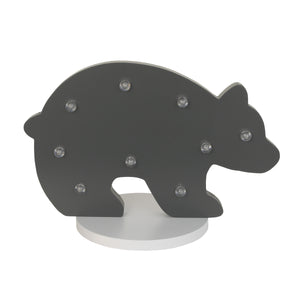 NoJo - Grey Bear Shaped Lighted Nursery DÃƒÂ©cor