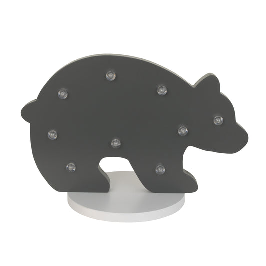NoJo - Grey Bear Shaped Lighted Nursery DÃƒÂ©cor