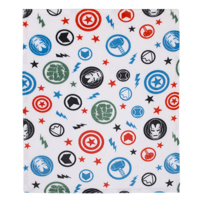 Marvel The Avengers Red, White, and Blue Super Soft Baby Blanket
