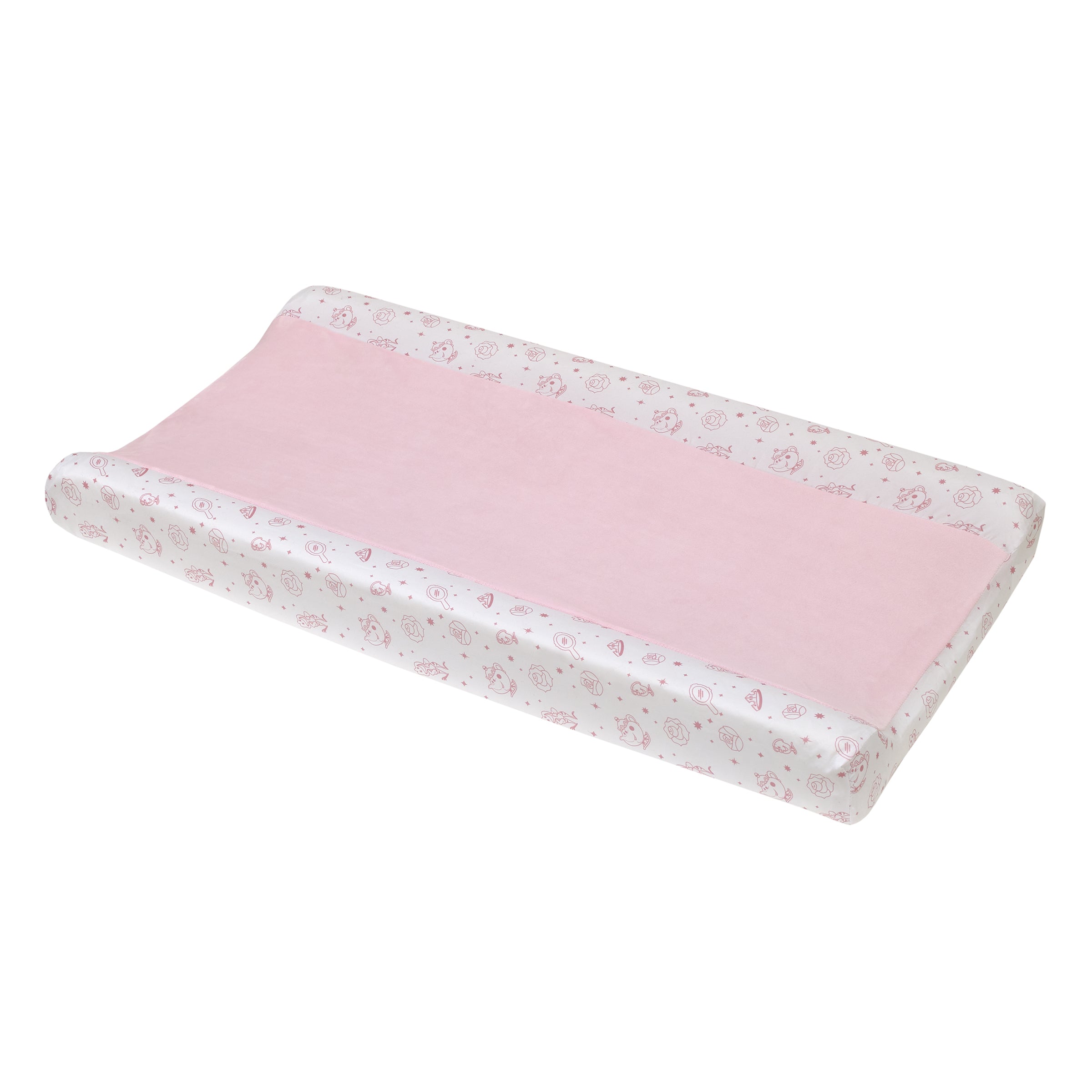 Disney Make A Wish Princess Pink and White Super Soft Changing Pad Cover NoJo Baby