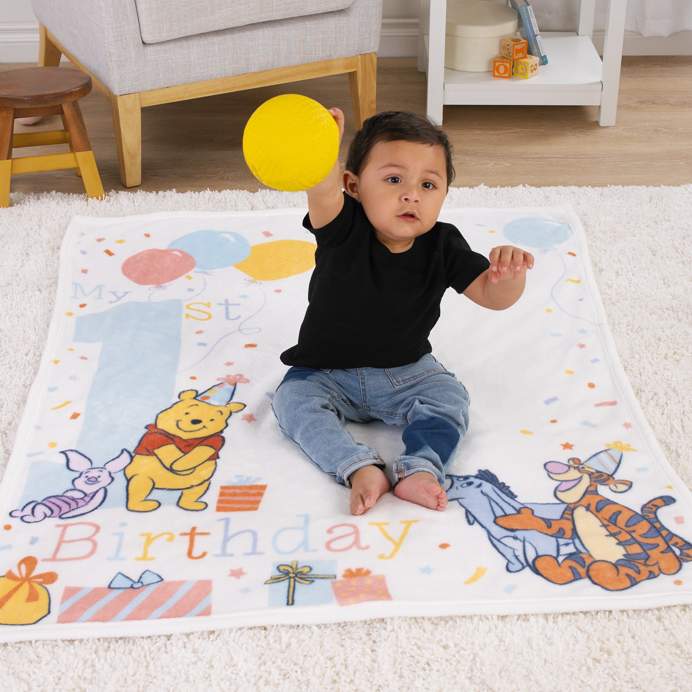Disney Winnie the Pooh My 1st Birthday Multi-Colored Piglet