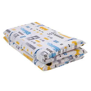 Warner Bros  Batman The Caped Crusader Blue, Yellow and White Bat-Signal and Batmobile Preschool Nap Pad Sheet