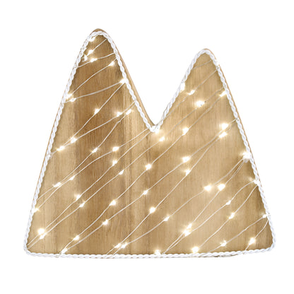 Little Love by NoJo Mountain Shaped Lighted LED Natural Wood Wall Decor