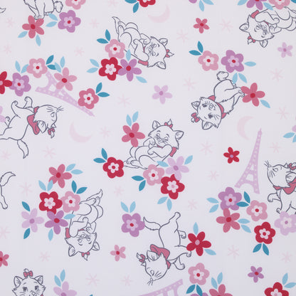 Disney Aristocats Pink, White, and Teal, Marie Super Soft Nursery Fitted Crib Sheet