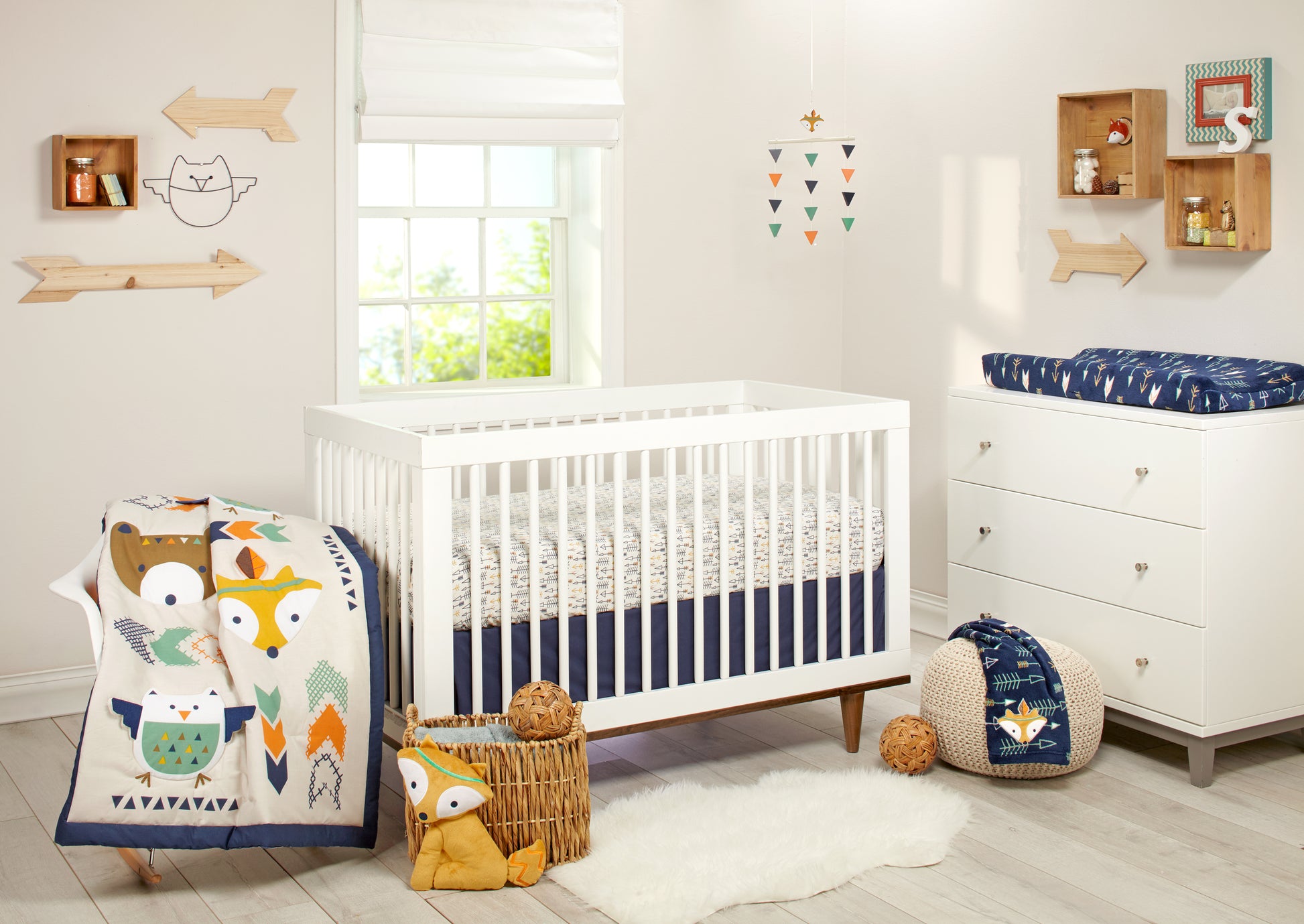 Little Love by NoJo Aztec 2 Pk Crib Sheet