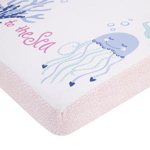 NoJo Mermaid Lagoon Pink, Blue, and White 