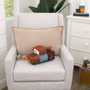 Disney Cars Mater Brown 3D Plush Decorative Toddler Pillow with Embroidery