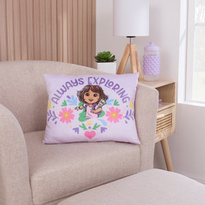 NoJo Dora Adventure Awaits Decorative Toddler Pillow, Lavender