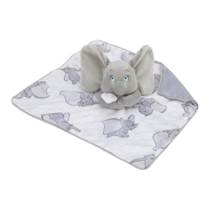 Dumbo White and Grey Lovey Security Blanket