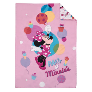 Disney Minnie Mouse Let's Party 4 Piece Toddler Bed Se