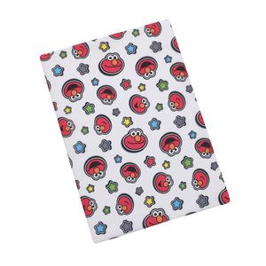 Elmo, Red, Blue, Yellow, Green and White with Stars Super Soft Preschool Nap Pad Sheet