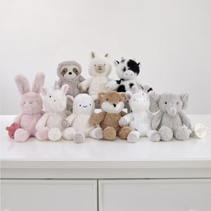 Cow Shaped Black and White Plush Pacifier Buddy