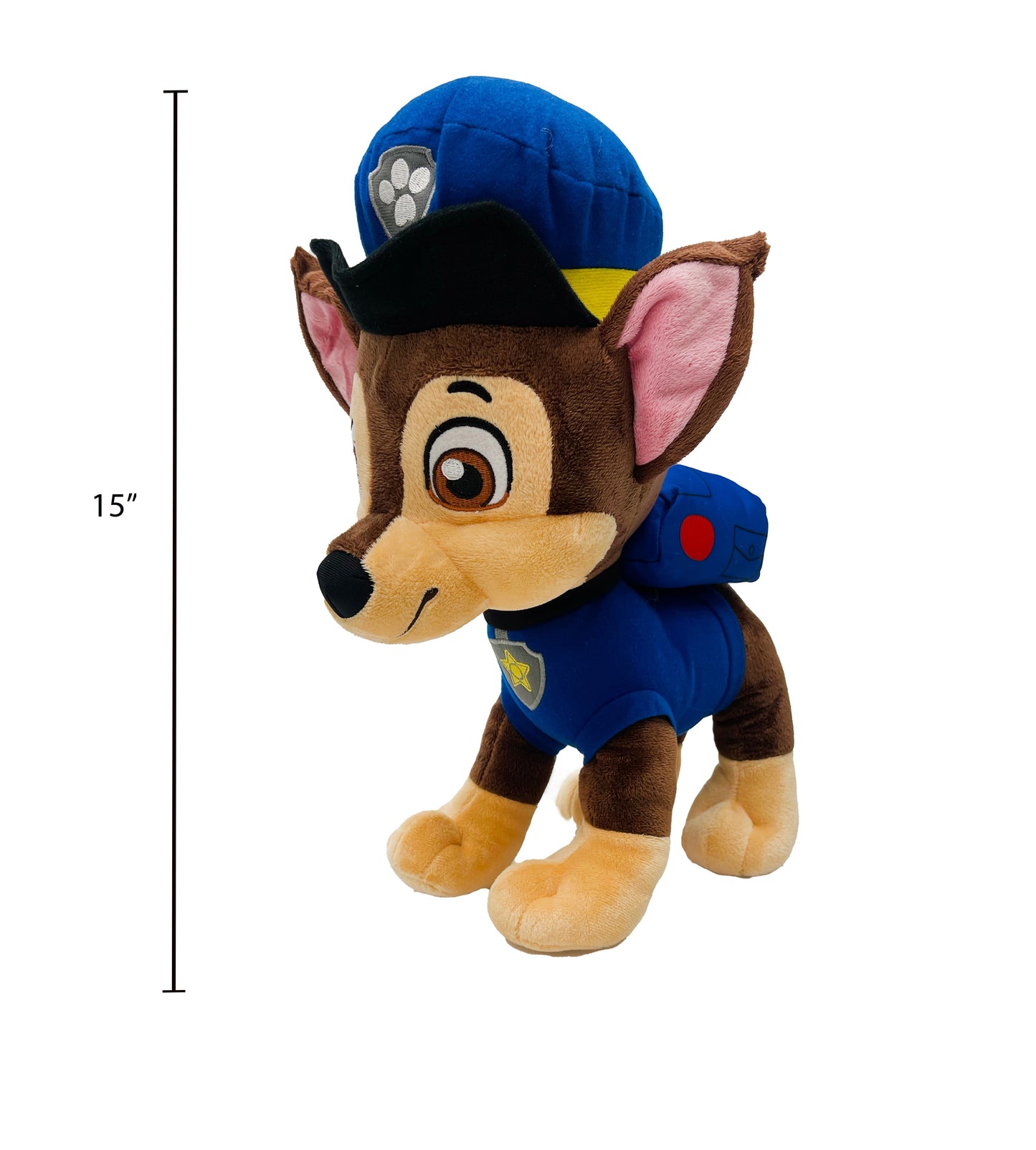 NoJo Paw Patrol Chase Plush Toddler Cuddle Pillow Blue and Brown