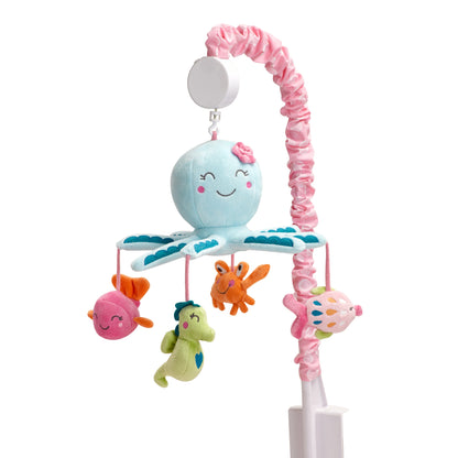 Carter's Sea Collection Coral, Aqua, Lime, Octopus Musical Mobile with Crab, Fish and Seahorse
