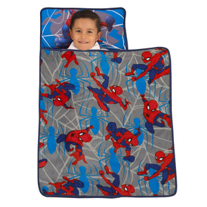 Marvel Spider-Man to the Rescue Red, Gray, and Blue Toddler Nap Mat