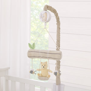 Disney Classic Pooh Naturally Friends Soft Beige Plush Swing and Tree Branch Musical Mobile