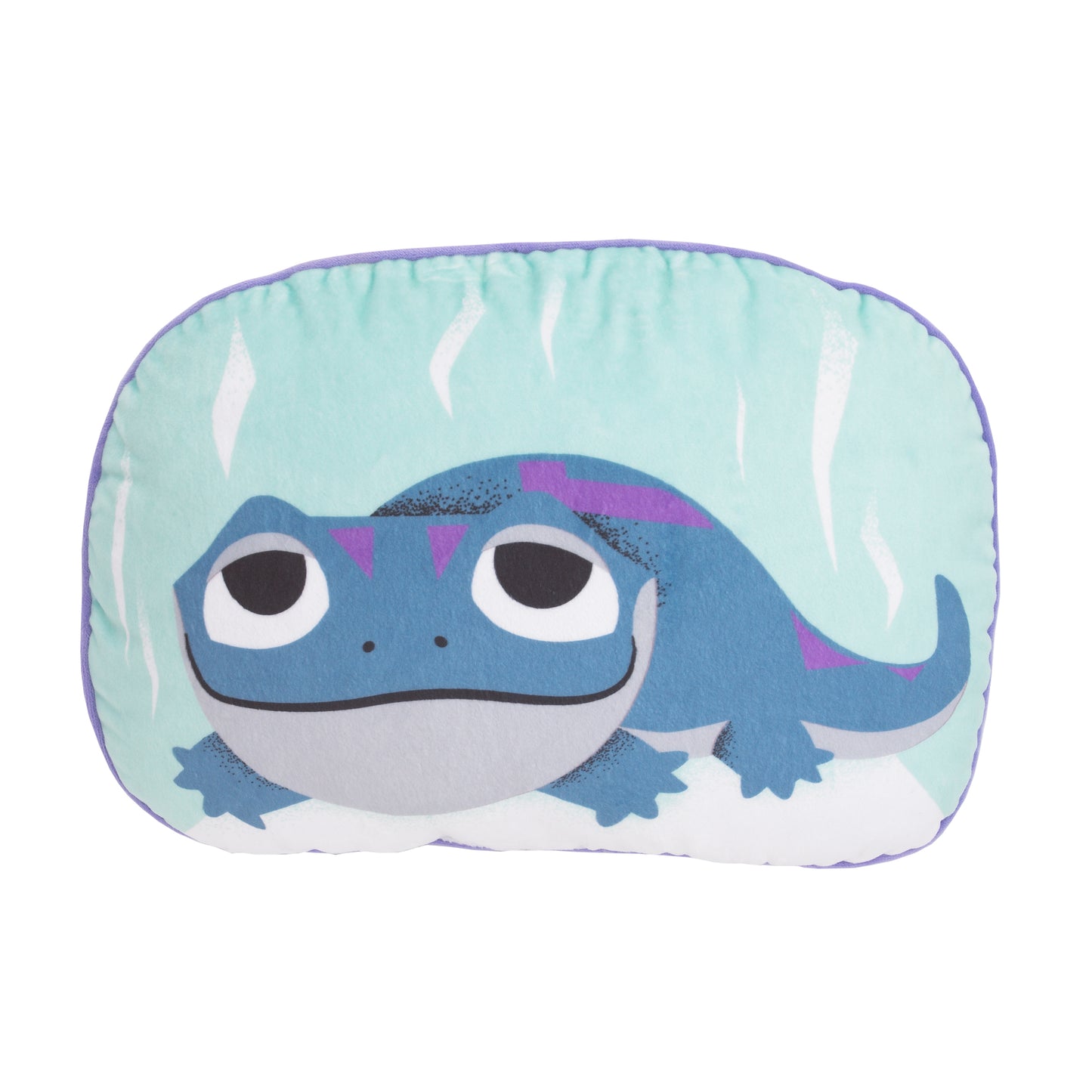 Disney Frozen 2 Colorful Double-Sided "Bruni" The Salamander Toddler Decorative Character Pillow with Piping