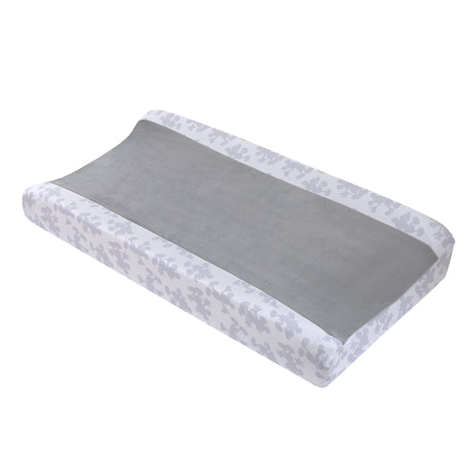 Mighty Mickey Mouse Grey and White Super Soft Changing Pad Cover