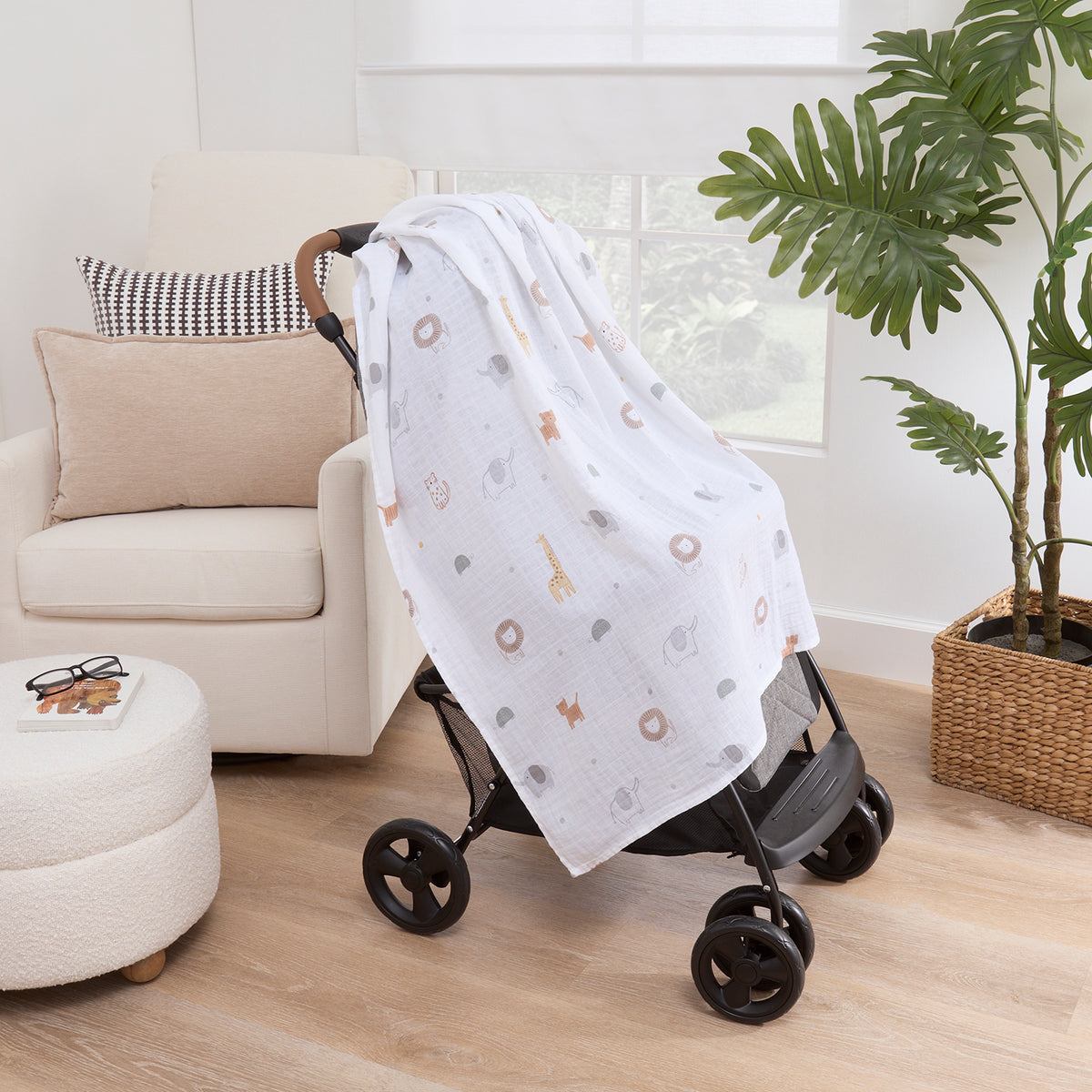 mini by Motherhood - Jungle Nest 3 Pack Muslin Swaddle Blankets