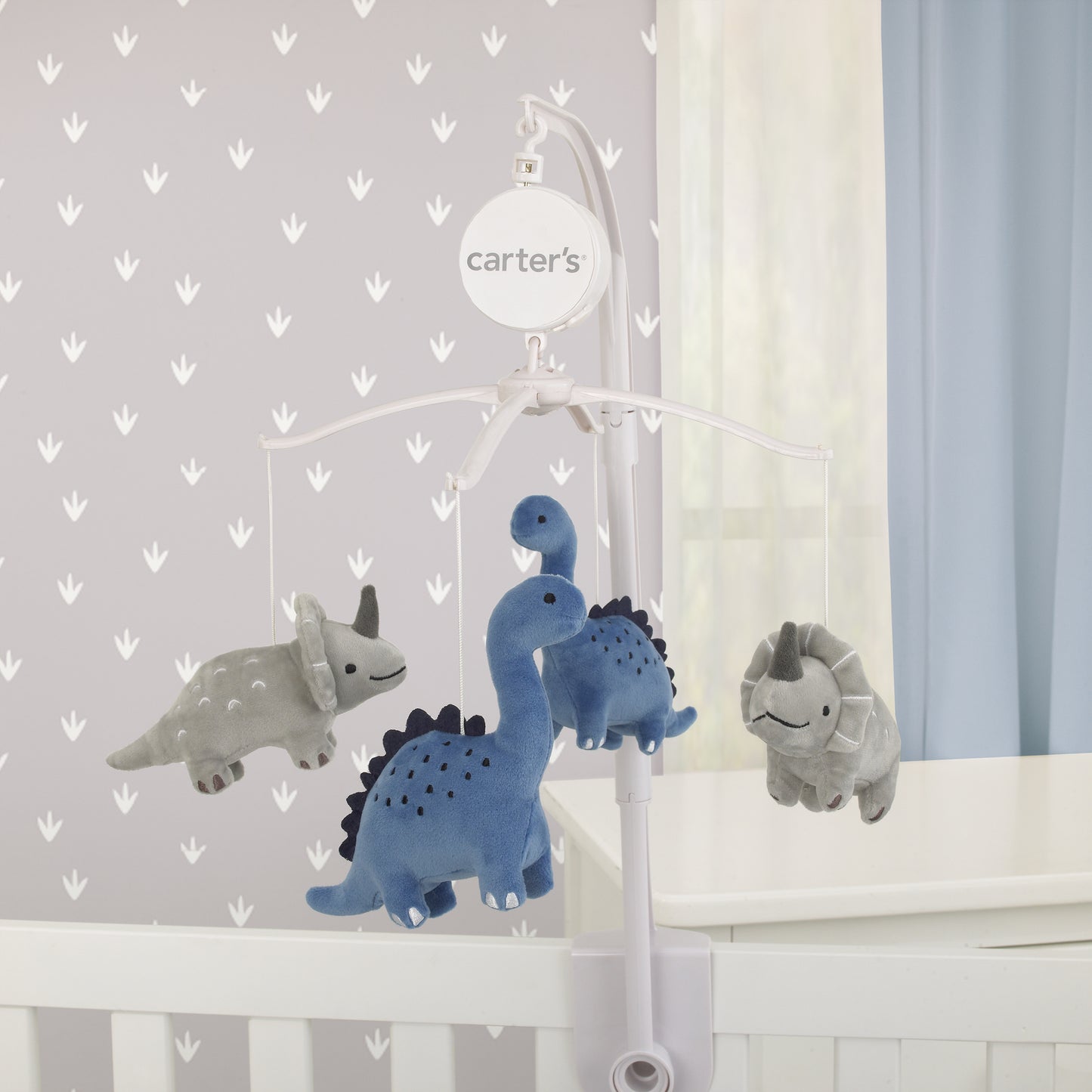 Carter's Dino Adventure Gray and Blue Musical Mobile