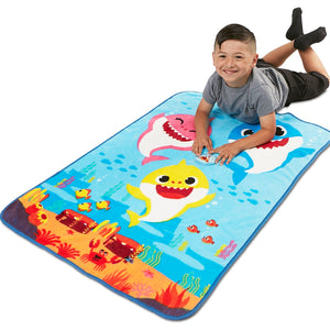 NoJo Baby Shark Plush Musical Toddler Blanket - Plays Theme Song