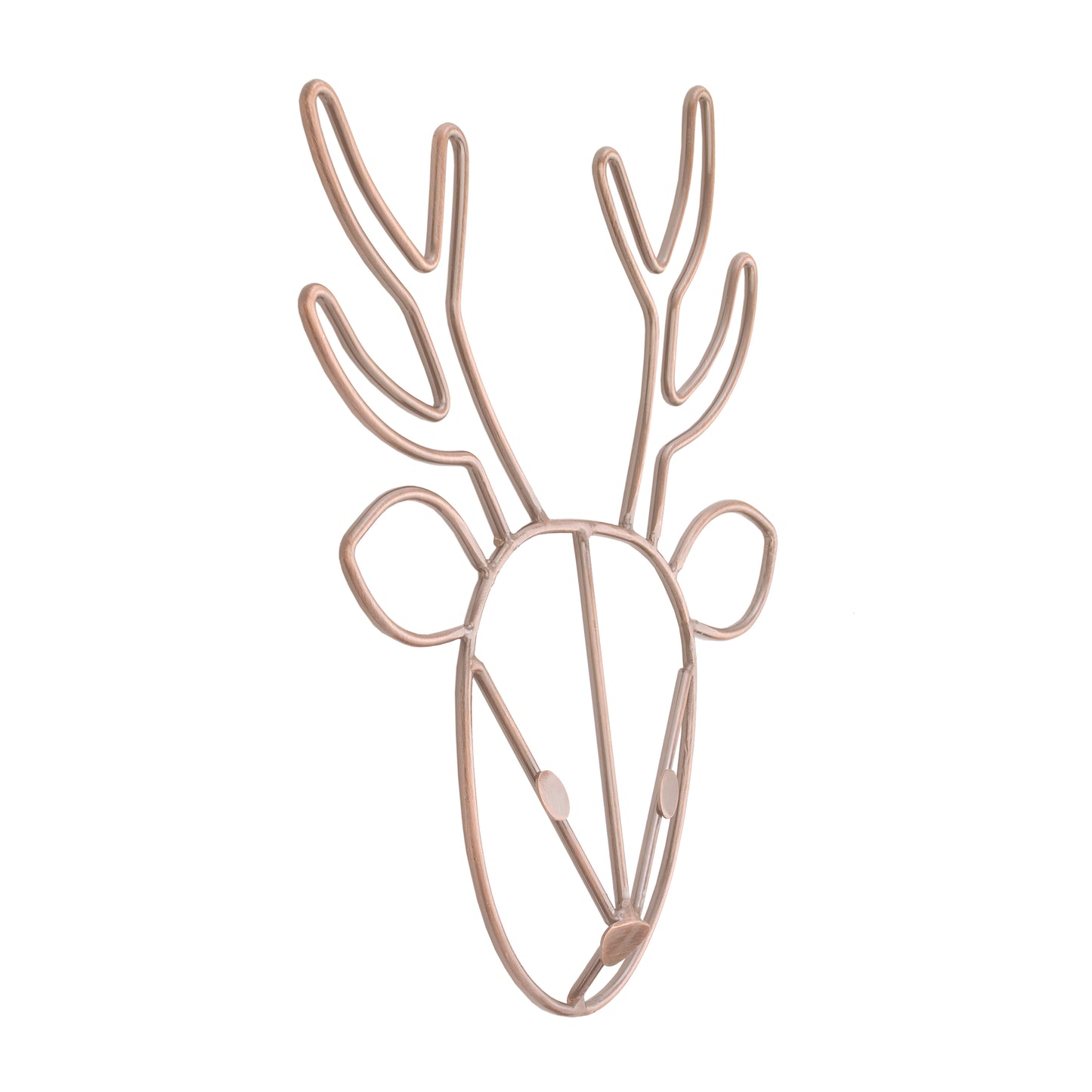 NoJo Deer Shaped Wire Nursery Wall Decor, Copper Finish