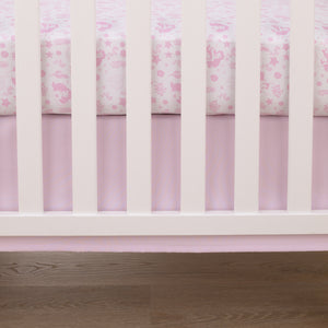 NoJo Disney The Little Mermaid Pink and White Ariel Cute by Nature Fitted Crib Sheet