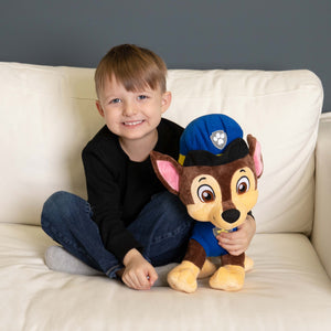 NoJo Paw Patrol Chase Plush Toddler Cuddle Pillow Blue and Brown