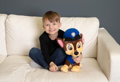 NoJo Paw Patrol Chase Plush Toddler Cuddle Pillow Blue and Brown