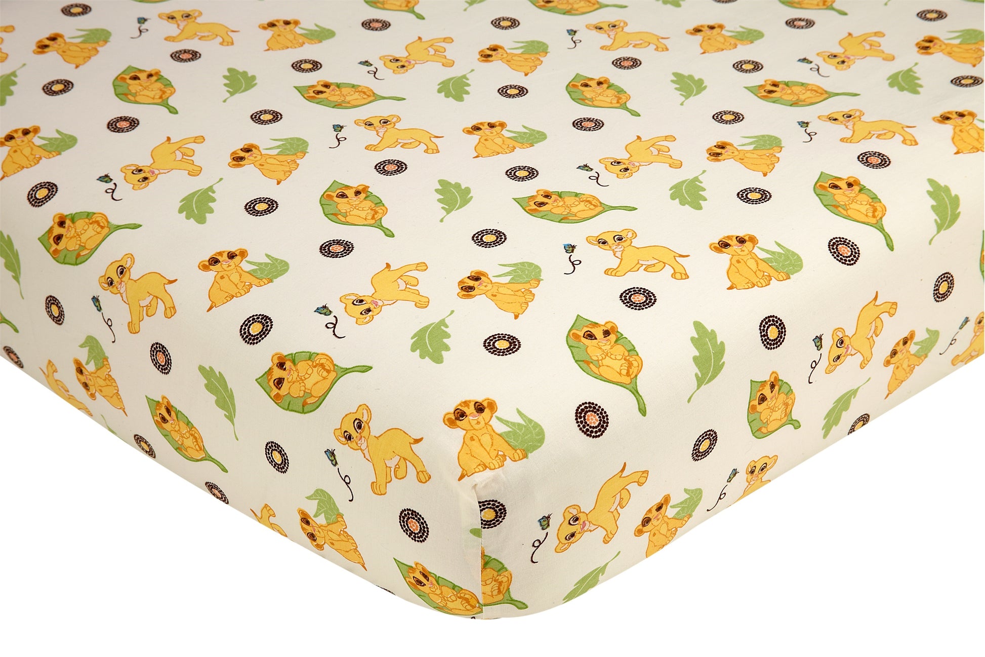 NoJo Disney Lion King Simba's Wild Adventure 7 Piece Nursery Crib Bedding Set - Appliqued Comforter, 2 100% Cotton Fitted Crib Sheets, Crib Skirt with 16" Drop, 3 Soft Wall Hangings