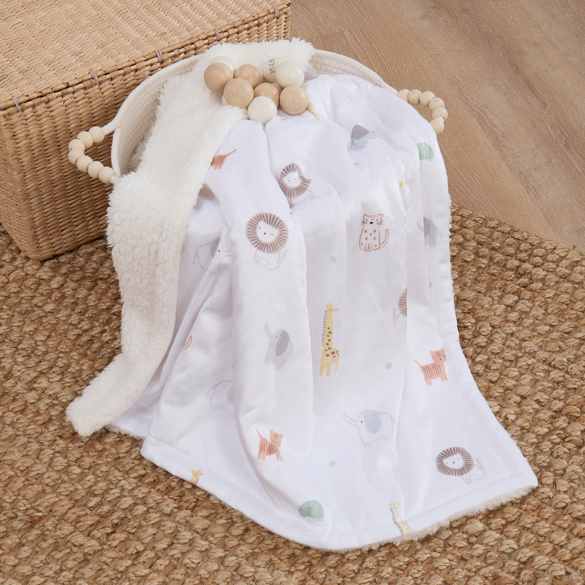 mini by Motherhood - Jungle Nest Sherpa Baby Blanket