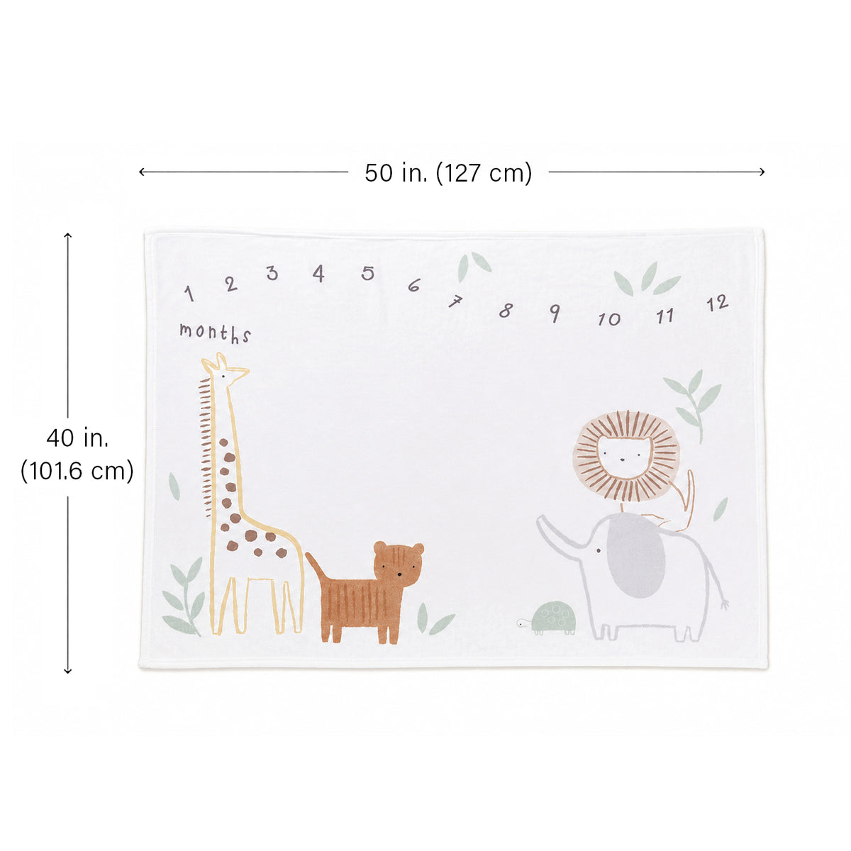mini by Motherhood - Jungle Nest Milestone & Marker Baby Blanket