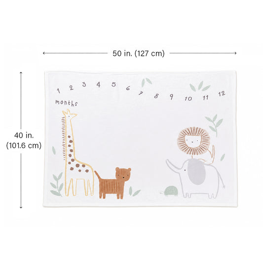 mini by Motherhood - Jungle Nest Milestone & Marker Baby Blanket